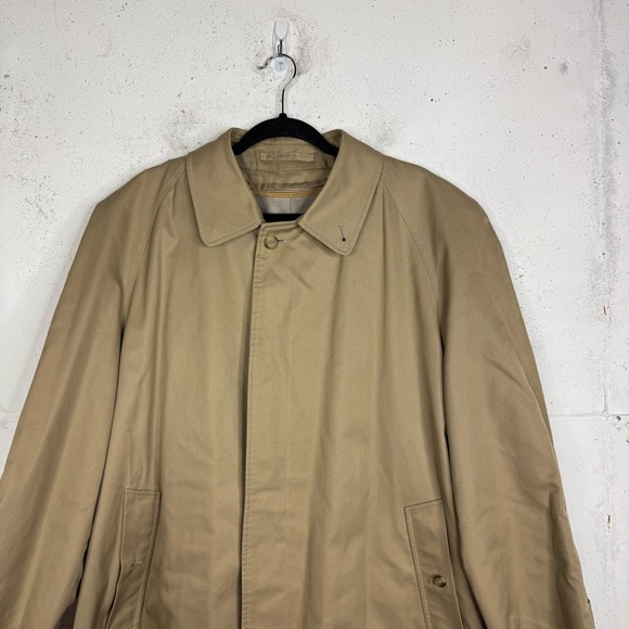 Burberrys Of London Khaki Mens Nova Check Trench Coat Jacket 44 Reg - Picture 4 of 14